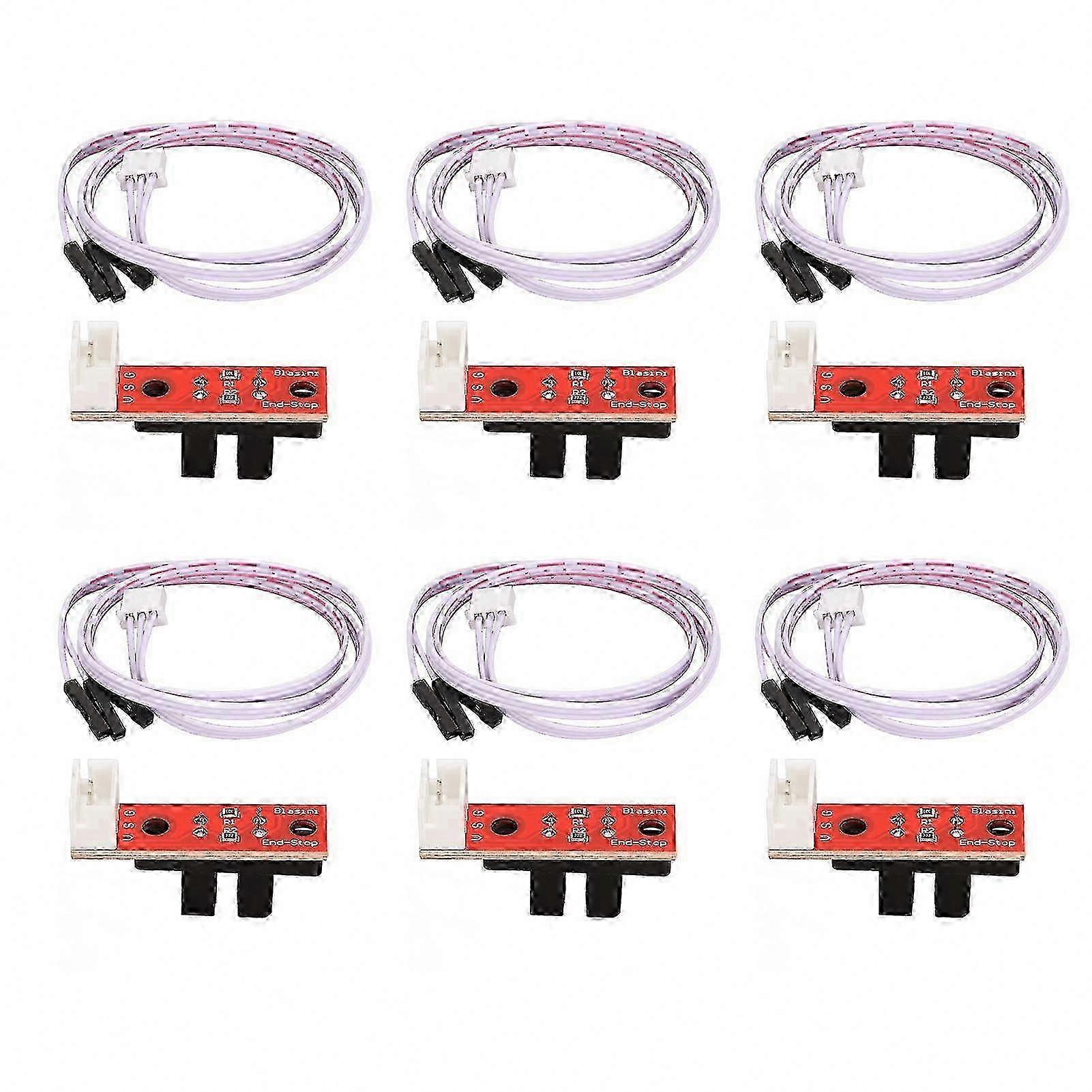 Noise-Free Optical Limit Switch Endstops for 3D Printers, 6-Set 5V Sensitive Detection