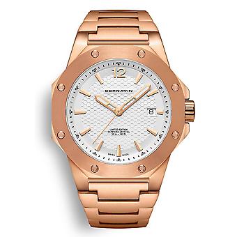 Downtown 3-h quartz analoog herenhorloge met roestvrijstalen armband CO2021-2021