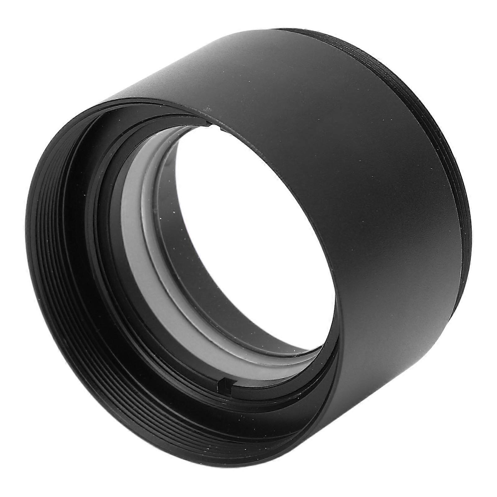 Microscope Objective Lens 0.5X 48mm Thread Blue Light Blocking Microscope Objective Lens Accessory Black