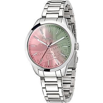 Pepe Jeans Quartz Analog Unisex Watch with R2353121505 Stainless Steel Bracelet