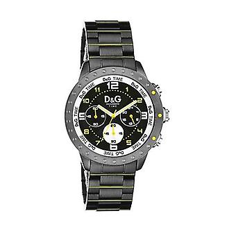 D & g Navajo kvarts analog man klocka med DW0193 rostfrittstål armband