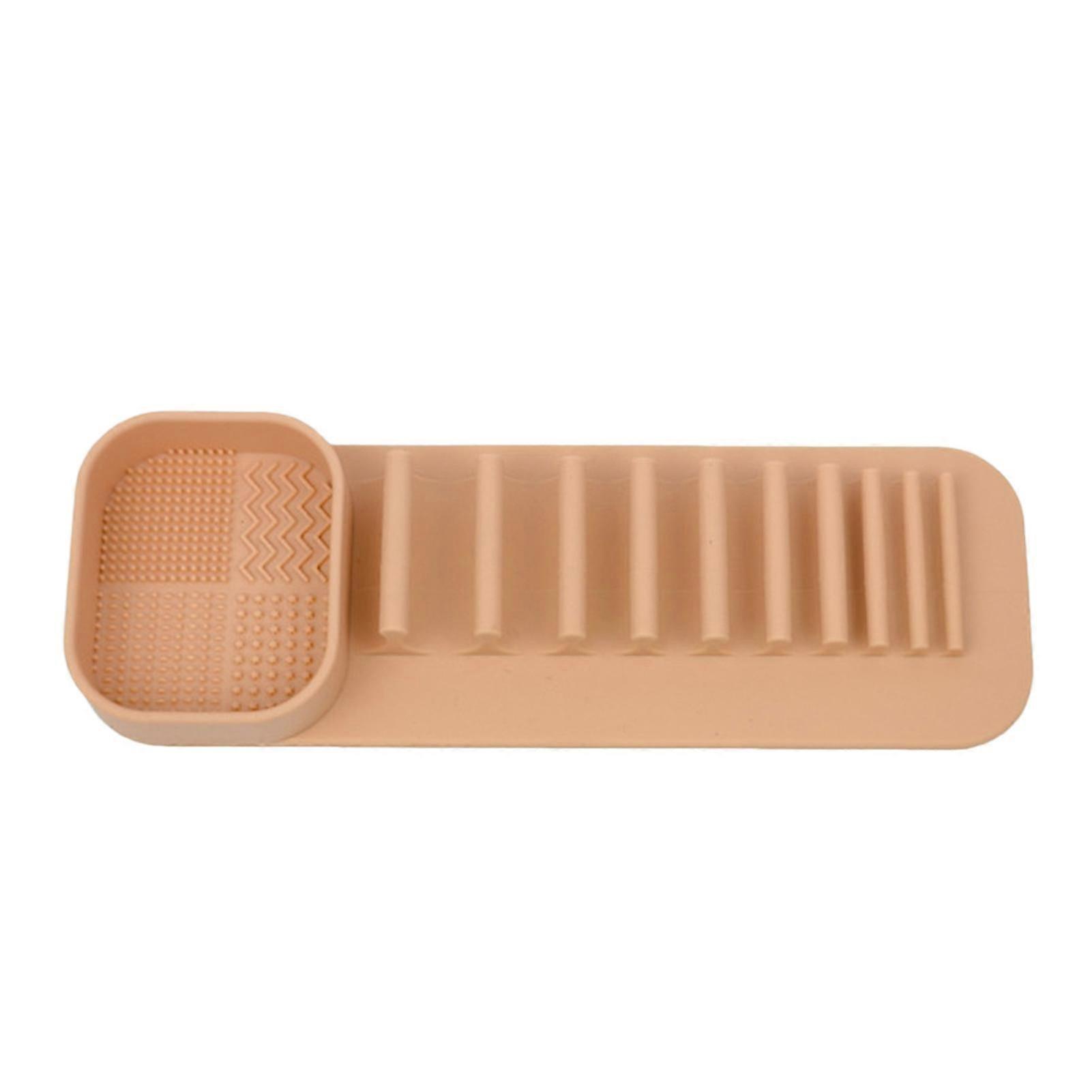 2-in-1 Silicone Brush Holder Suction Cup