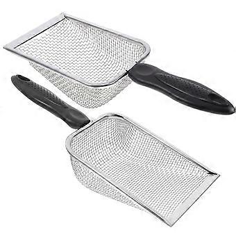 Beach Mesh Sand Filter for Beach 2Pcs Durable Silver Set