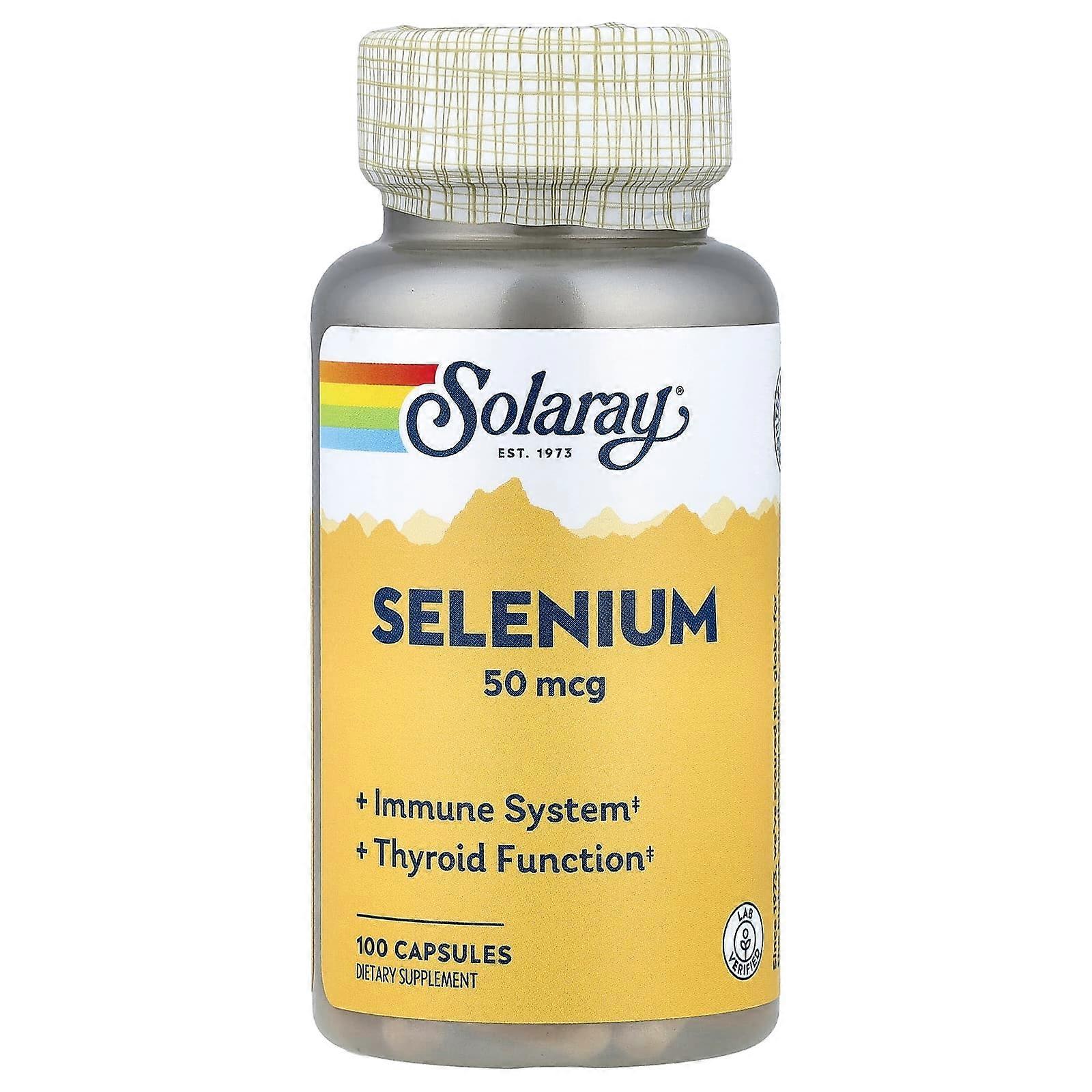 Solaray, Selenium, 50 mcg , 100 Capsules
