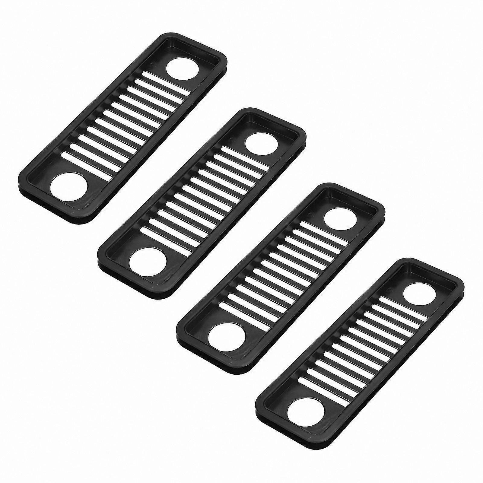 Computer Host Cooling & Ventilation Network Wire Storage Rack Cable Box, 4 PCS, Black