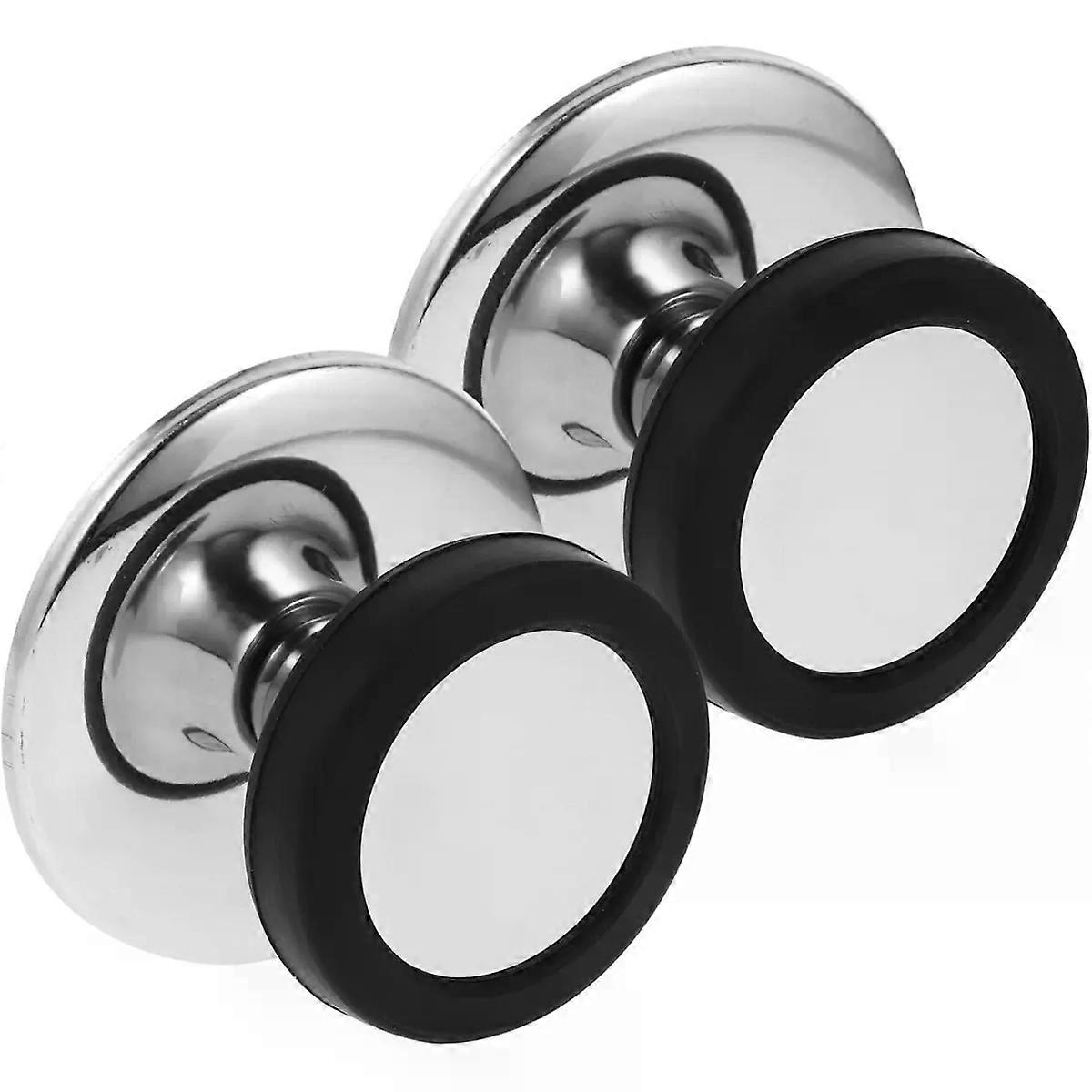 Pot Lid Knobs 2pcs Stainless Steel Silicone Classic Shape