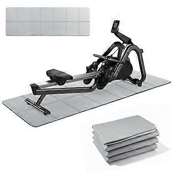 Foldable Fitness Mat - Floor Protection Mat, 6mm thick - 183 x 80 cm dimensions - Non-slip material.
