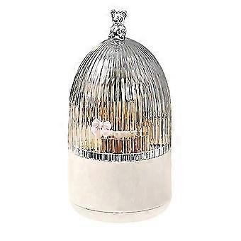 2026 Hot!! Rotating Makeup Brush Holder Organizer With Lid 360rotating Dustproof Make Up Brush Container With