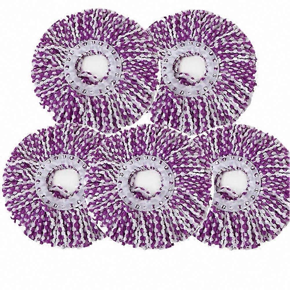 Universal Rotating Mop Head Thickened Encrypted Replacement Mop Head Pure Purple