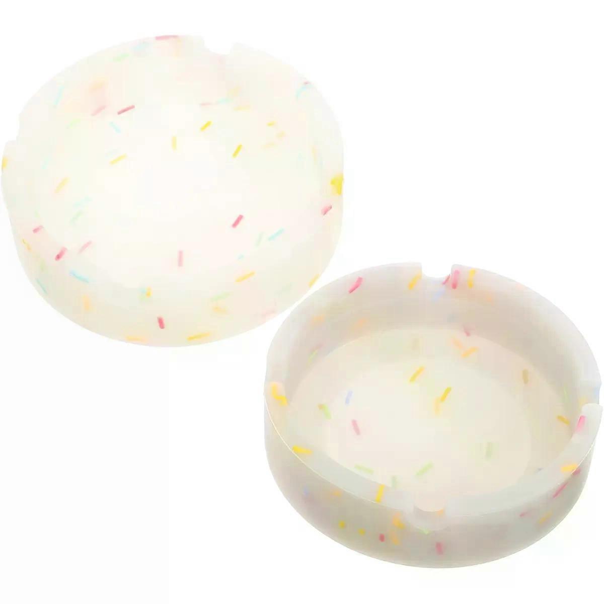 Luminous Ashtray round 2pcs Large Capacity Creative Home