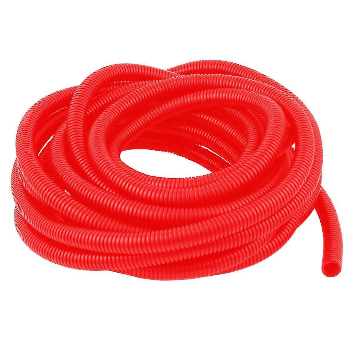 Red 25mm Nonsplit Corrugated Cable Loom