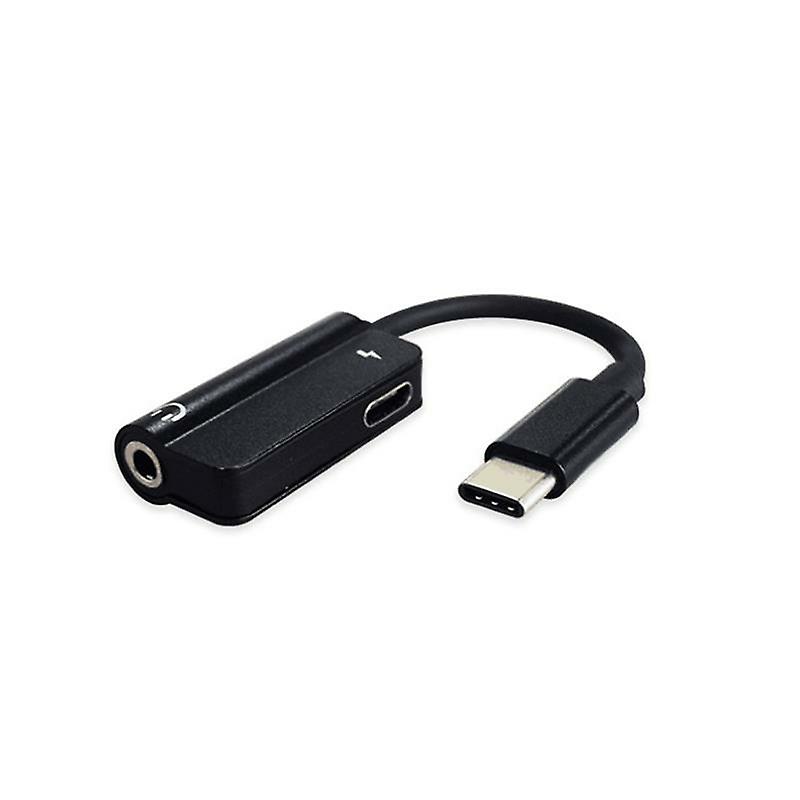 2 In 1 Usb-c Type-c Digital To 3.5mm Earphone Cable Adapter Portable Headphone Adapter
