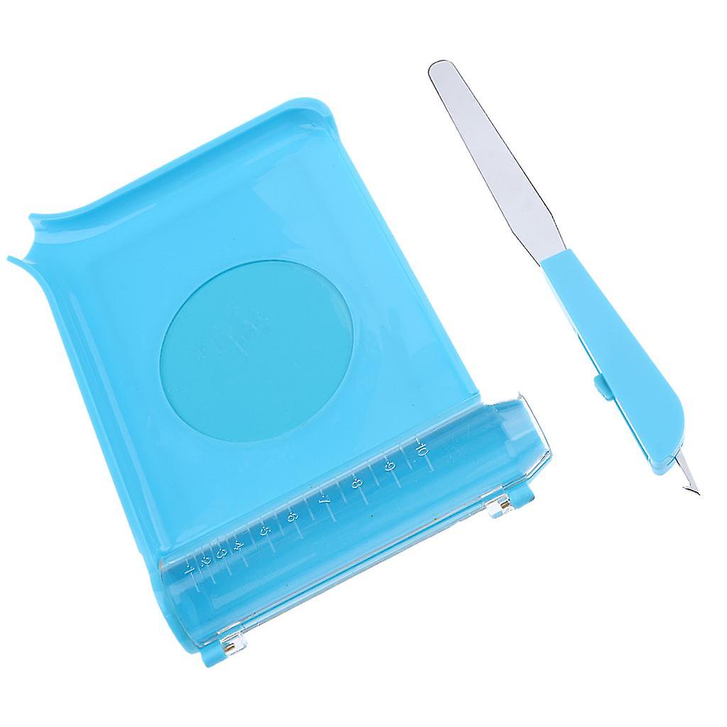 Professional Blue Counting Tray With Spatula