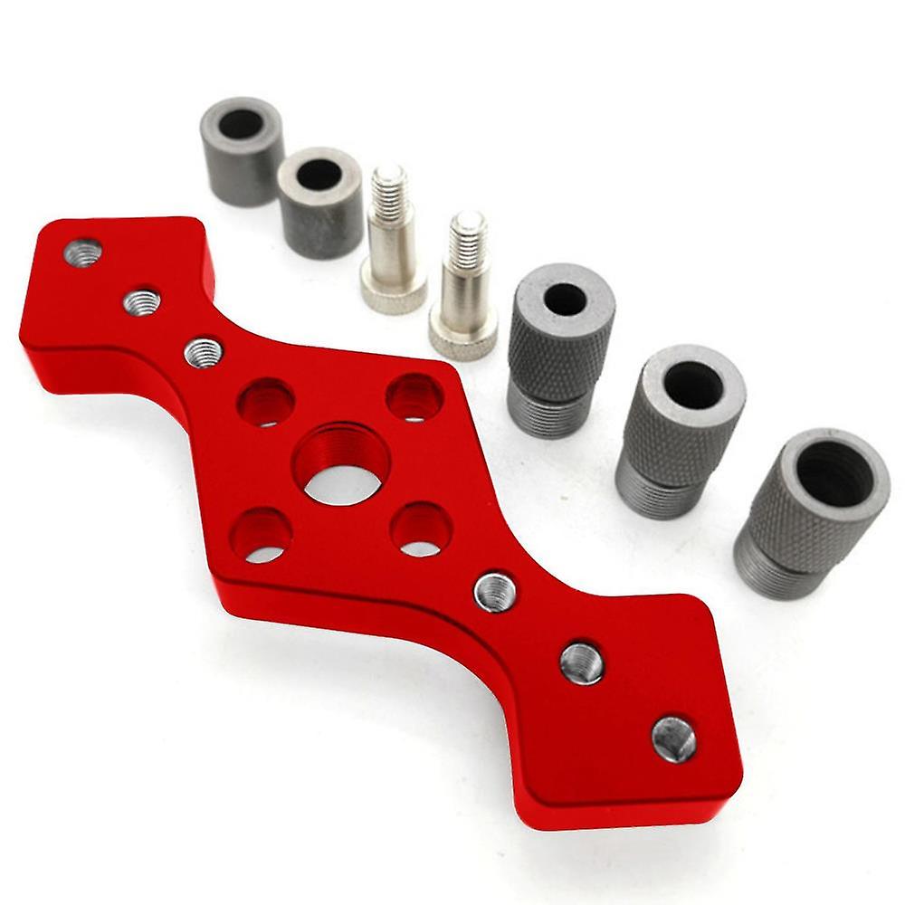 Vertical Pocket Hole Fixture, Positioning Pin Drilling Guide Red