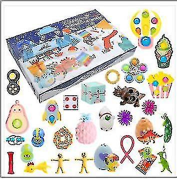 Christmas Advent Calendar Gift Fidget Toys Stress Relief Fidget Toy Blind Box Kids