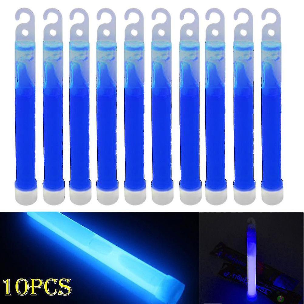 10 قطع 6 بوصة الصناعية الصف توهج ضوء عصا حزب التخييم أضواء الطوارئ Glowstick