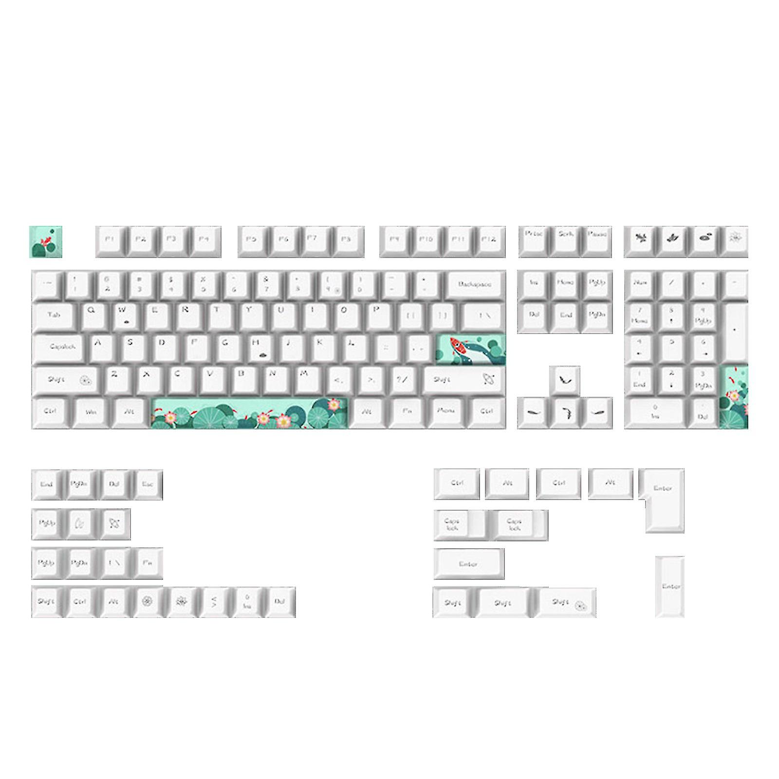 108 Keys Pbt Keycaps Cherry Profile Electronics Game Dye Sub Mechanical Keycap