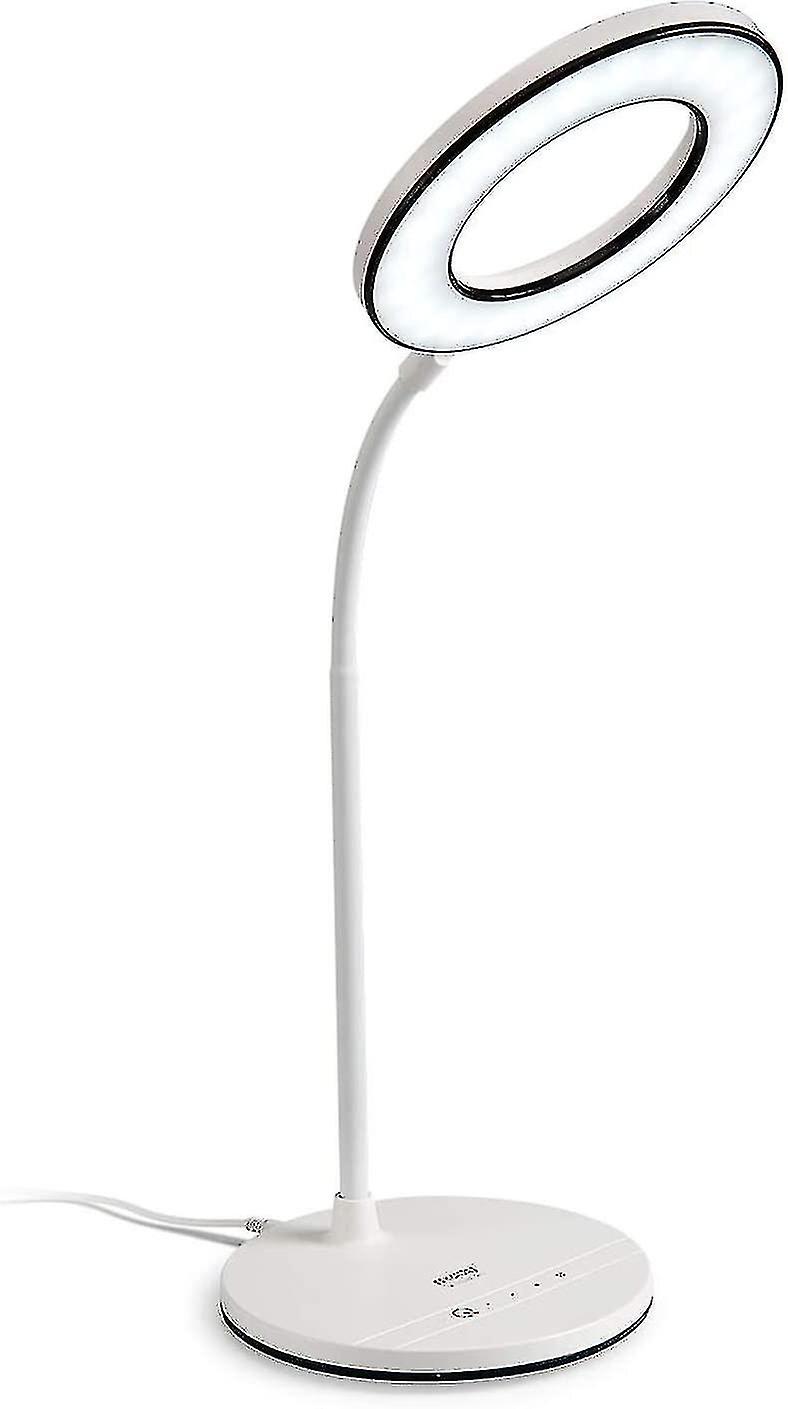 Schreibtischlampe Led Dimmbare Tischlampe,3 Farb Und 4 Helligkeitsstufen,augenfreundliche Brolampe Mit Adapter,touchbedienung,360flexibel Schwanenhals