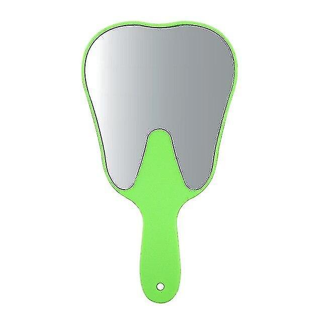 Green 1pc Tooth Shaped H le Dental Mirror Tool For Dentist Patient