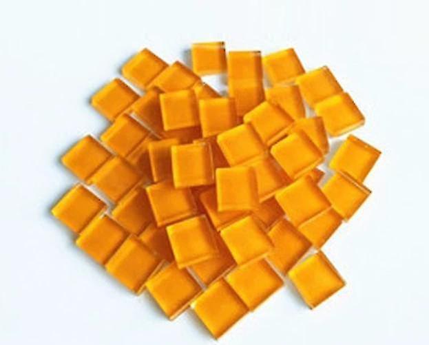 Deep yellow H made Tiny Mini Micro Glass Crystal Free Stone Craft Material