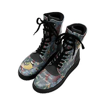 Vegan Leather Zipper Long Boots - Skaters Design - Gisele