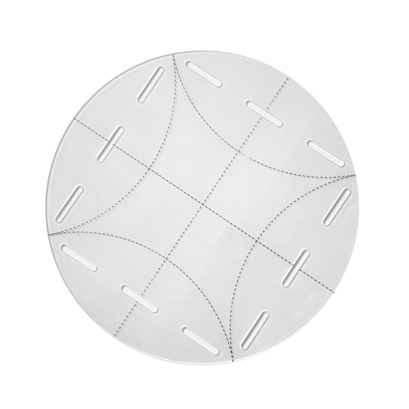 Acrylic Round Template Cutting Multifunctional Curve Clear Quilting Ruler S