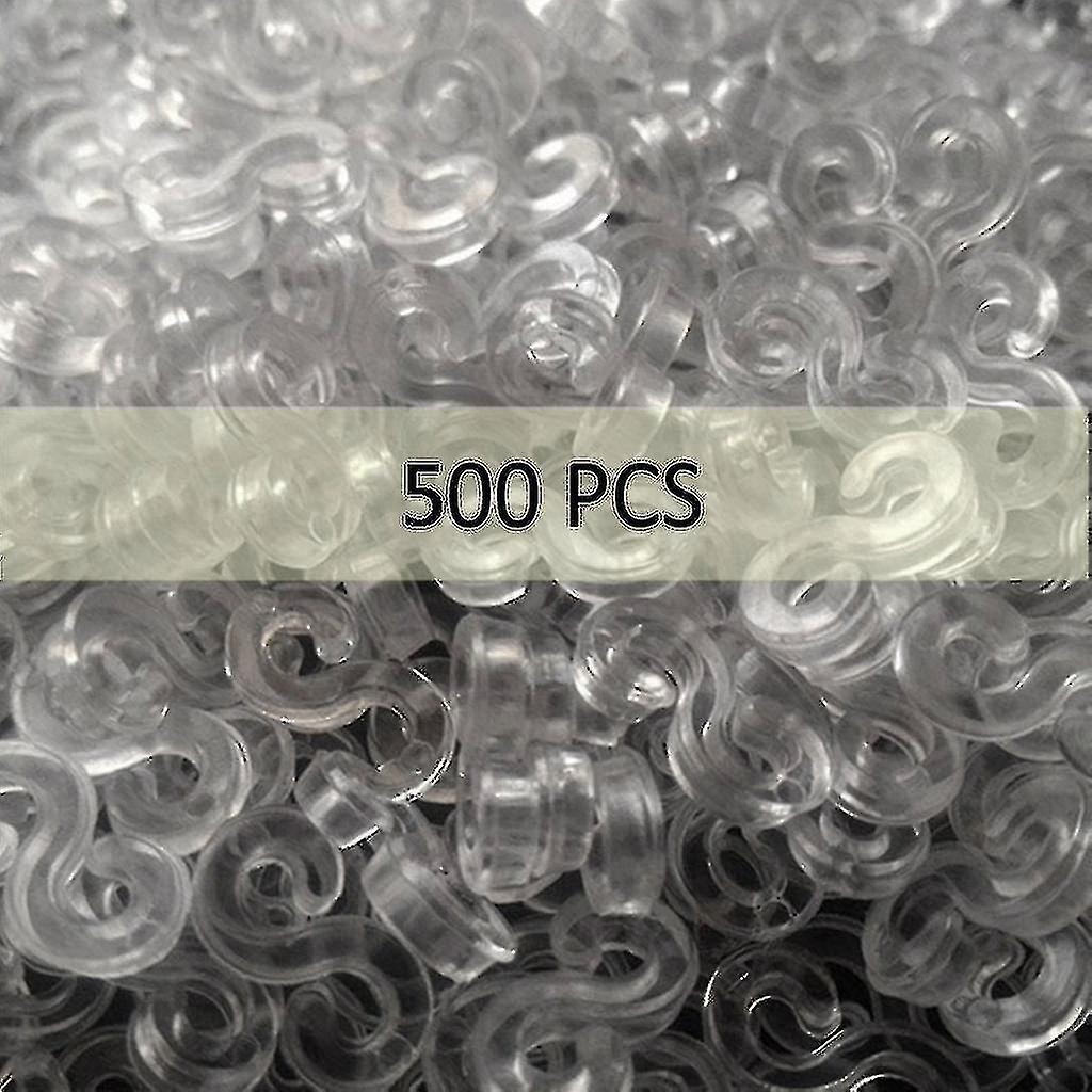 S Clip 500 Pcs For Loom Rubber Band For Diy Bracelet Making Refill Kit