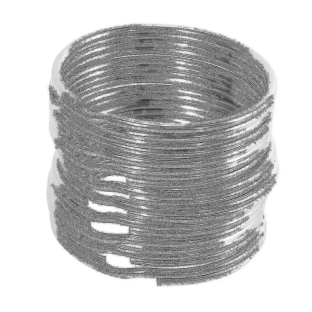 30x Quality 50mm Keyring Split Ring Set Heavy Duty Large Nickel Key Loop Sprung Hoop