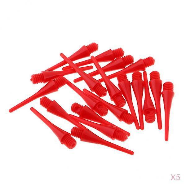 100 Pieces Soft Nylon Tips Points Replacement for Electronic Dart 22mm Red