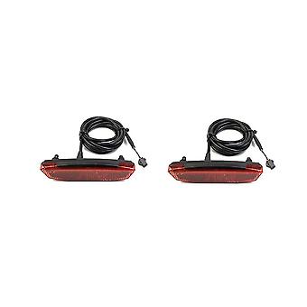 2pcs 6-60V bicicletta elettrica fanale posteriore bici elettrica led luce posteriore di avvertimento luce di sicurezza notturna C