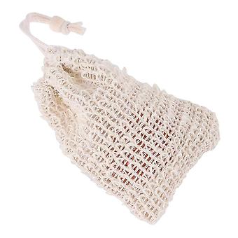 30 Pack Natural Sisal Soap Bag Exfoliating Soap Saver Pouch Holder With Wooden Beads