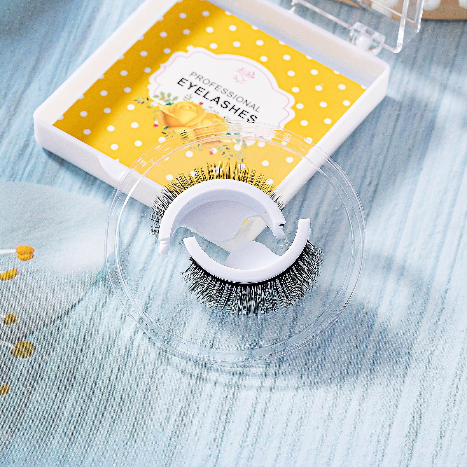 8d Self Adhesive Eyelashes Multilayered Bushy Curling Up Lashes Cat Eyes