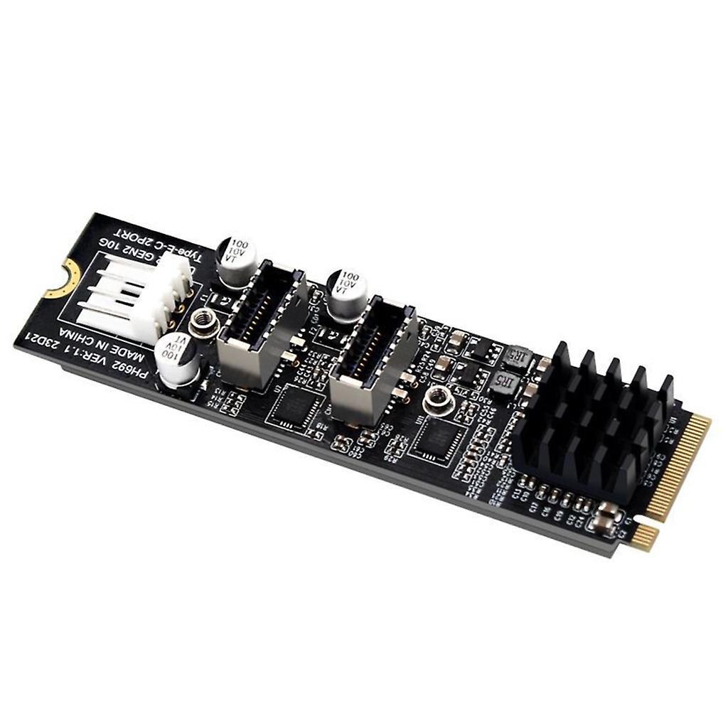 Scheda di espansione M.2 PCIe NVME a doppia porta USB 3.0 Type-C per PC desktop