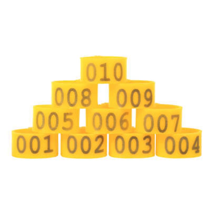 100x 16mm كليب على حلقات الفرقة الساق للدجاج البط الدجاج الدواجن الطيور الكبيرة