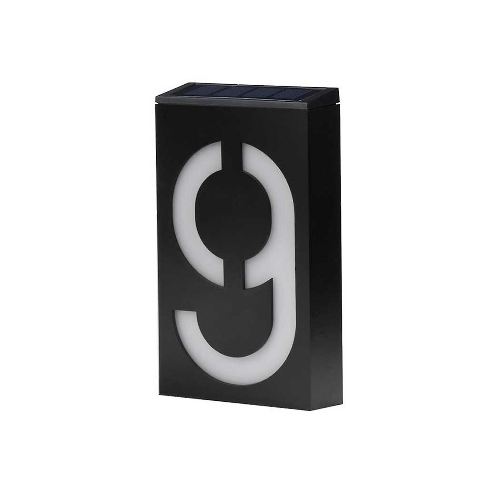 Led Solar House Number Light Solar Powered Garden Illuminated Numbers Great For Businesses Address Signs