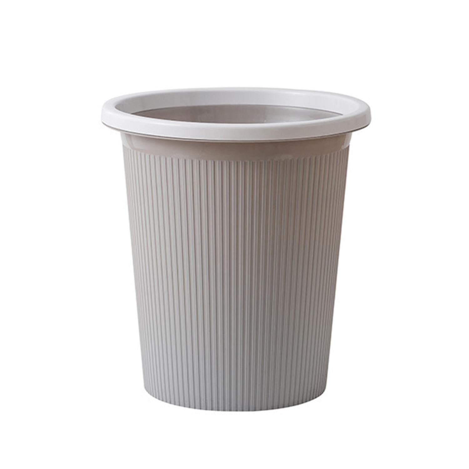 Plastic Bucket Wide Application Fixed Ring Design Higher Base Plastic Rubbish Bucket for Home