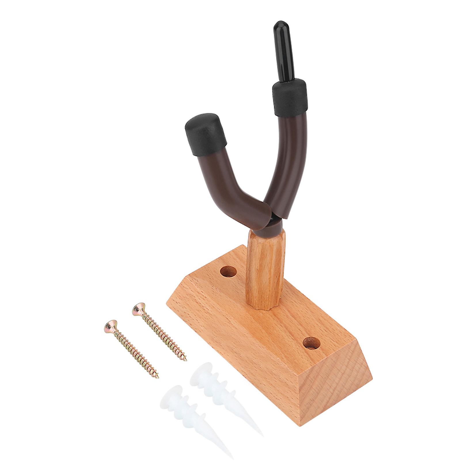 Violin Hanger Hook Wall Mount Durable Wooden Base Flanger FH-003 for Home Studio Display and Storage