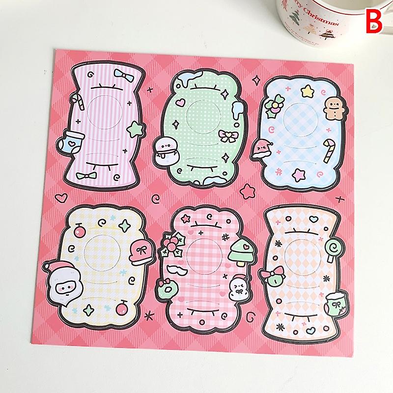 5Sheet Lollipop Paper Holder Card Christmas Birthday Candy Stick Card