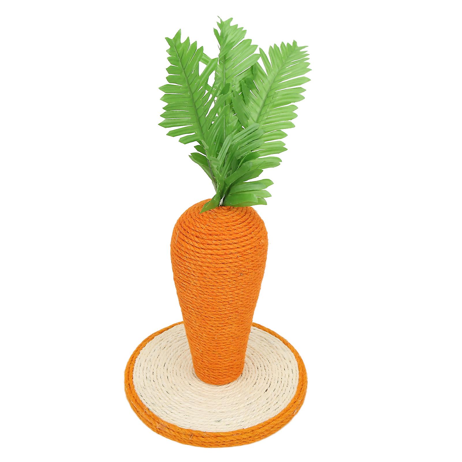 Cat Scratching Post Carrot Sisal 25x25cm Vertical Climbing Frame