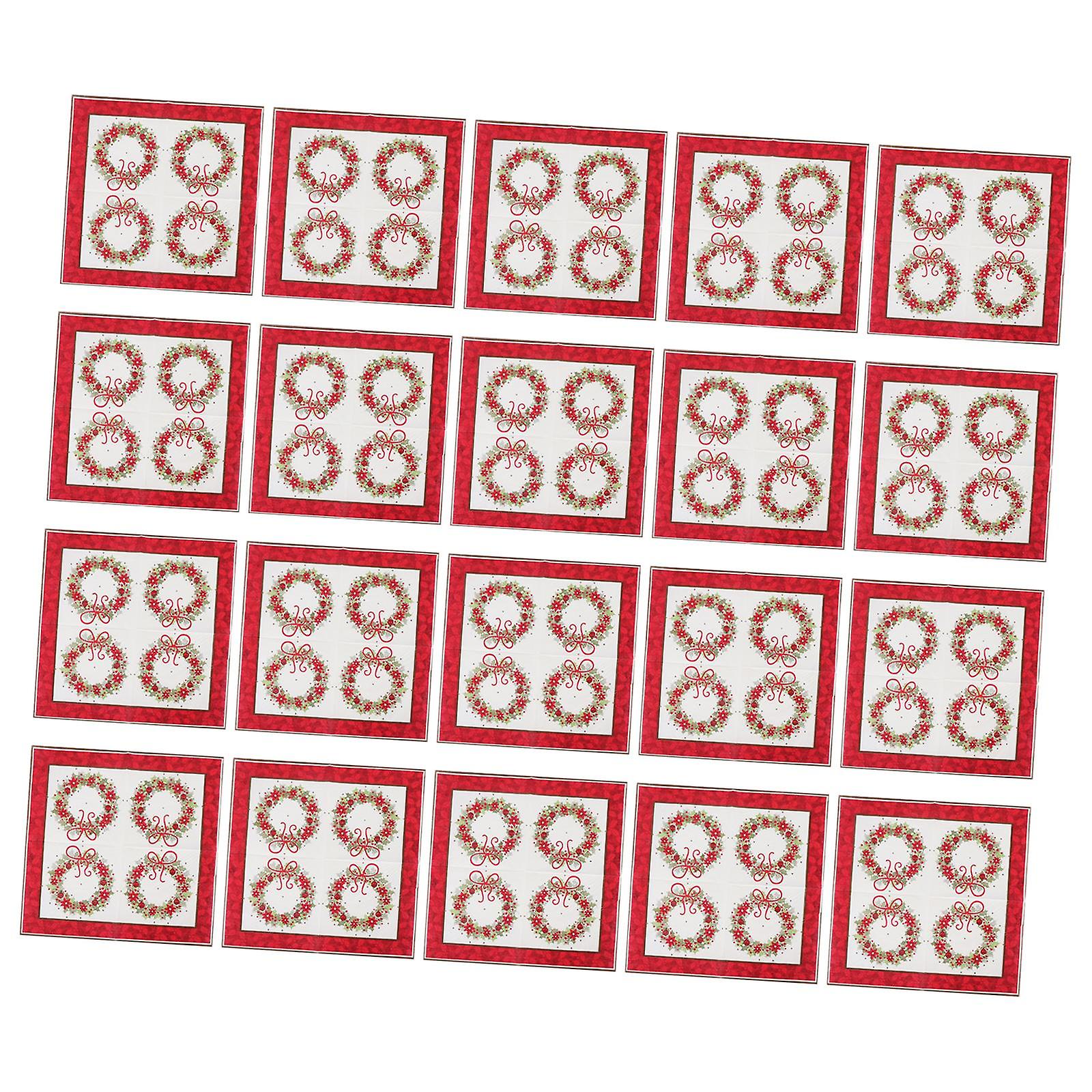 20x مناديل بحجم العشاء مناديل عيد الميلاد المتاح لمطبخ ضيف الحفلات