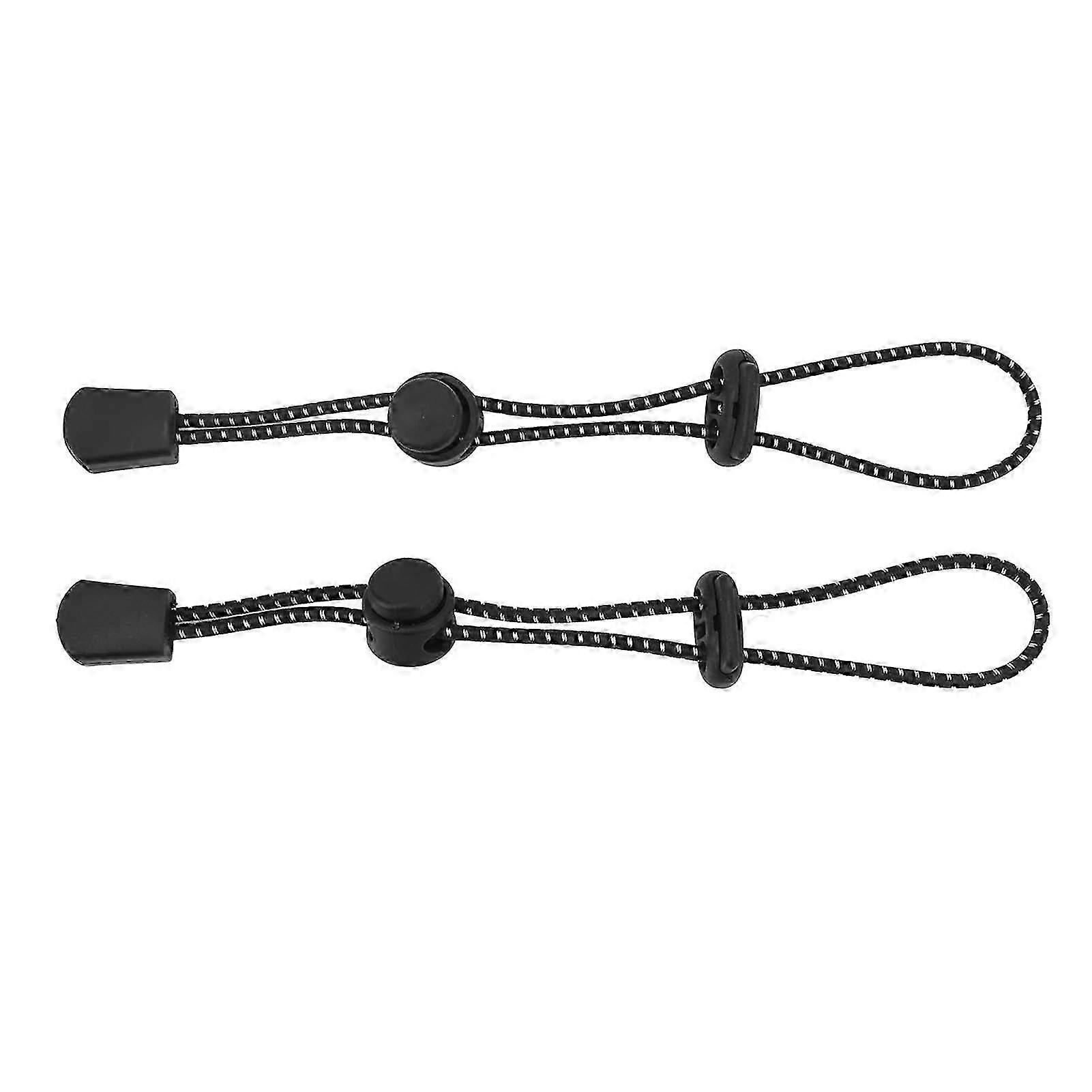 2PCS Mountaineering Pole Fixing Buckle Elastic Plastic Backpack Hiking Stick Holder for Climbing