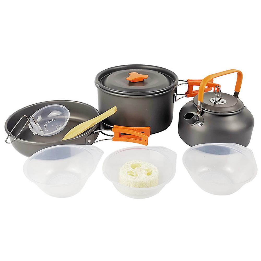 Camping Hiking Cookware Set Outdoor Portable Picnic Cookware Kit