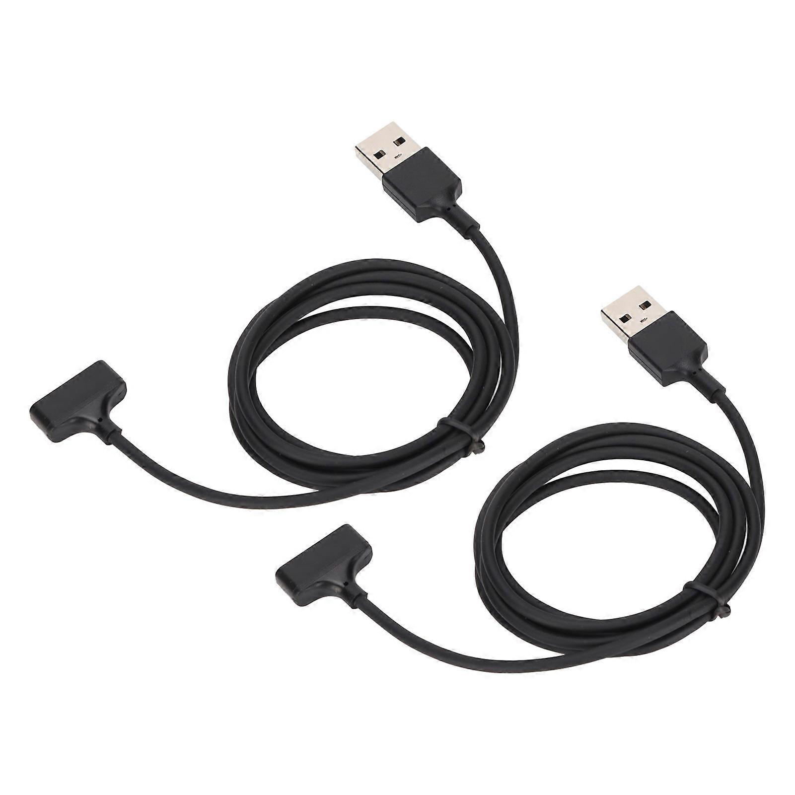 2Pcs USB Watch Charger Cable 3.3ft Universal Fast Charging Connection Cord for Fitbit Ionic Smartwatch
