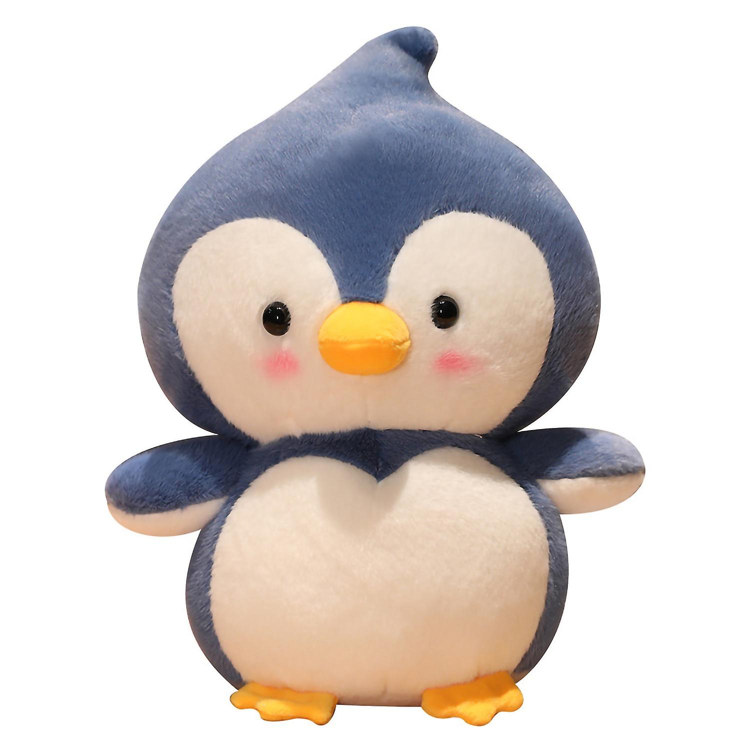 Penguin Push Doll Cartoon Fully Stuffed Elastic Comfortable Touch Soft Appease Chubby Animal Theme