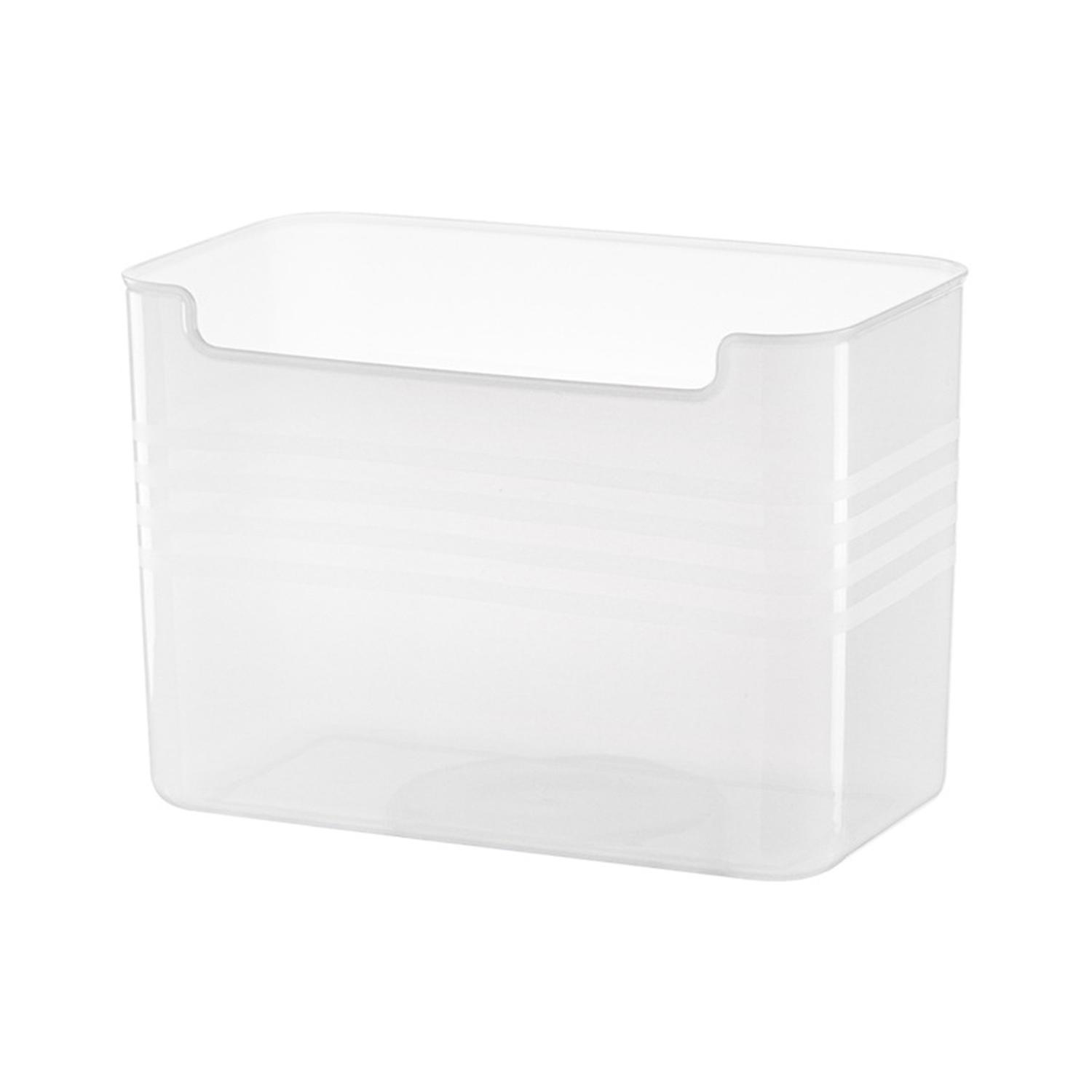 Fridge Organizer Large Capacity Transparent PP Material Refrigerator Side Door Storage Box for Home