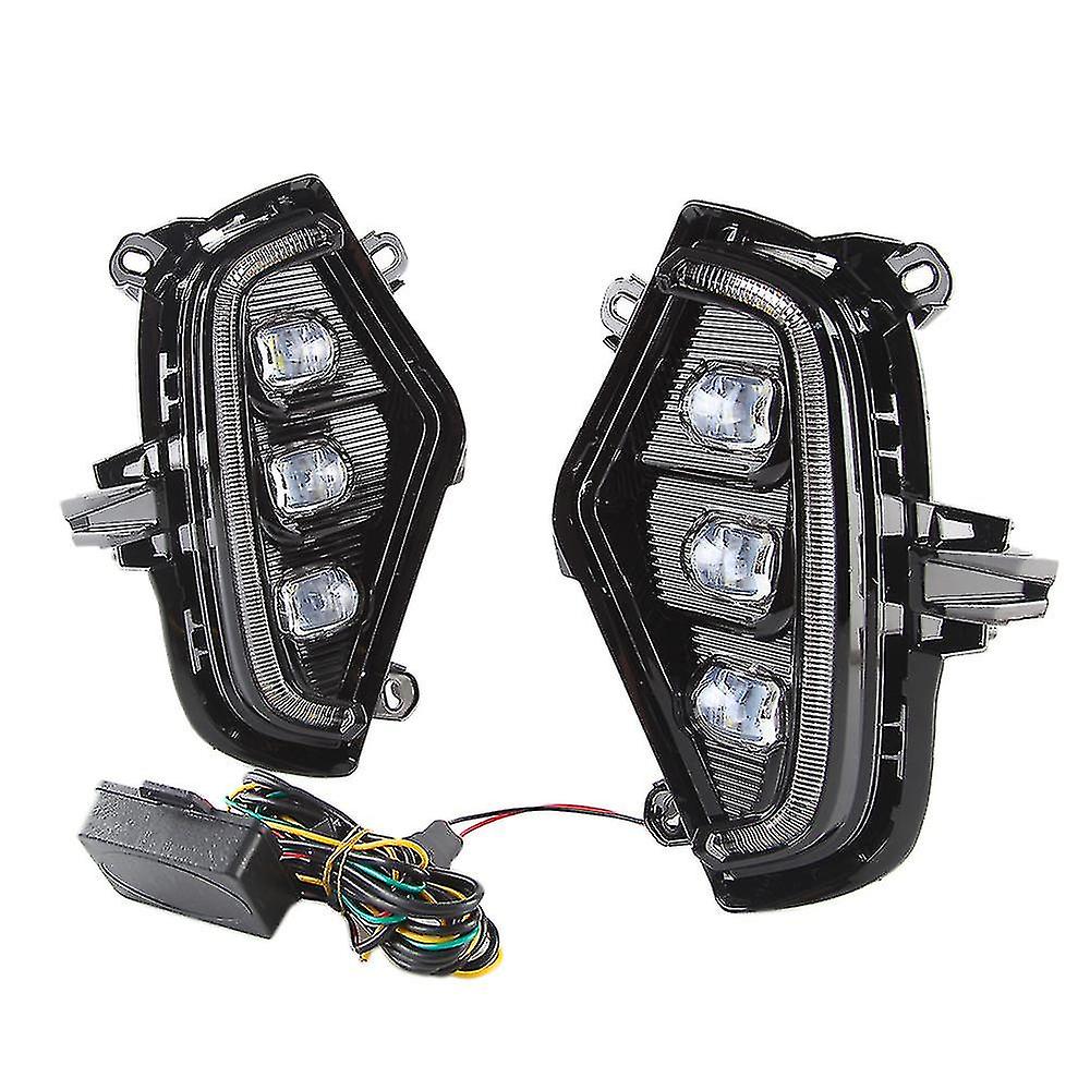 Led Daytime Running Light For 2019 2020  Turn Signal Light Car Accessorie 12v