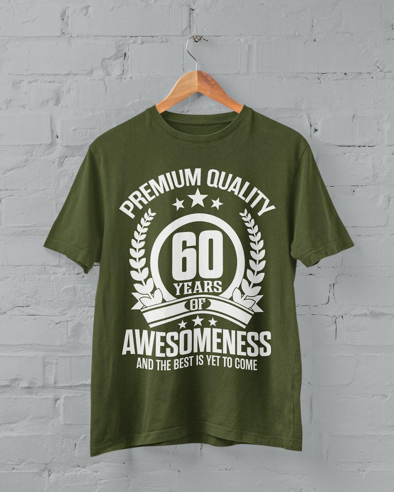 Funny 60th Birthday T Shirt 60 Yearsof Awesomeness And The Best Is Yet To Come