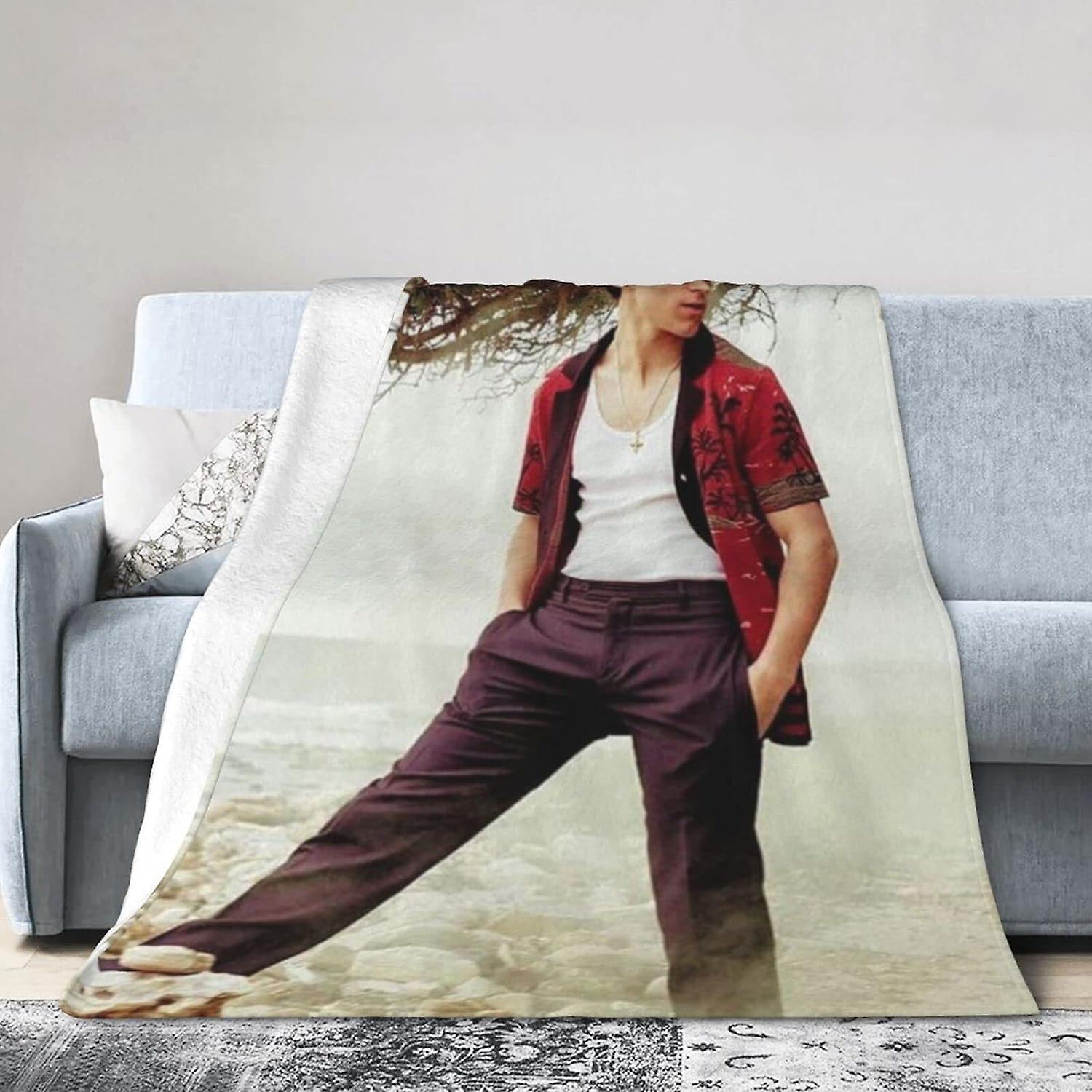 Tom Actor Holland Drukowane Lekkie Super Miękkie Mikro Polarowe Narzuty S Fit Kanapa Łóżko Salon Sofa Krzesło ABD12196