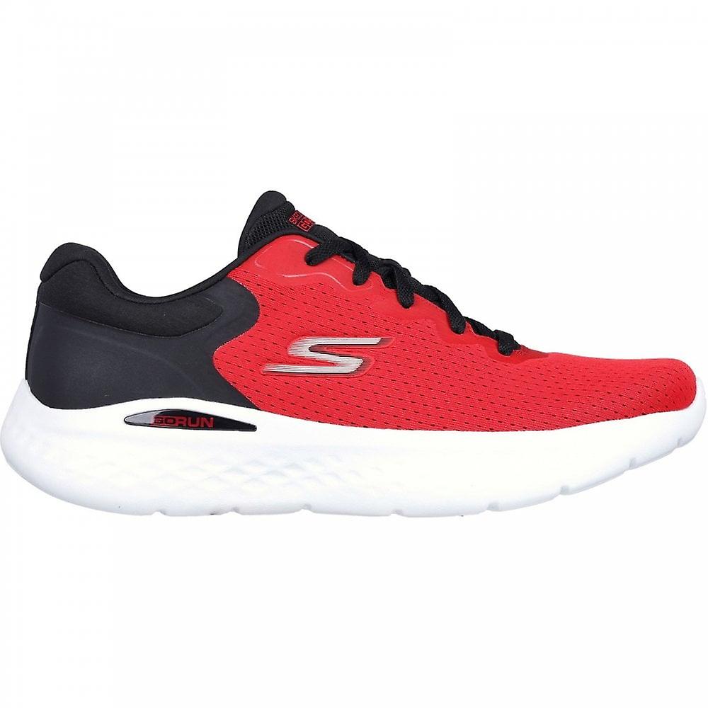 男士 Skechers GO RUN Lite - 安克雷奇 |红色/黑色 |男士系带运动鞋