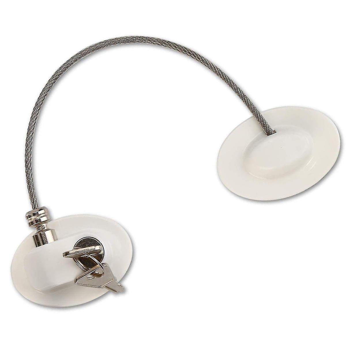 2pcs Fridge Lock Child Safety Cabinet Locks (white)